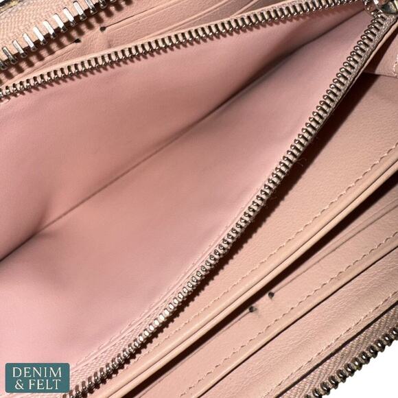 Louis Vuitton Pink Mahina Leather Zippy Wallet – Monogram Perforated, Authentic - Picture 13 of 16